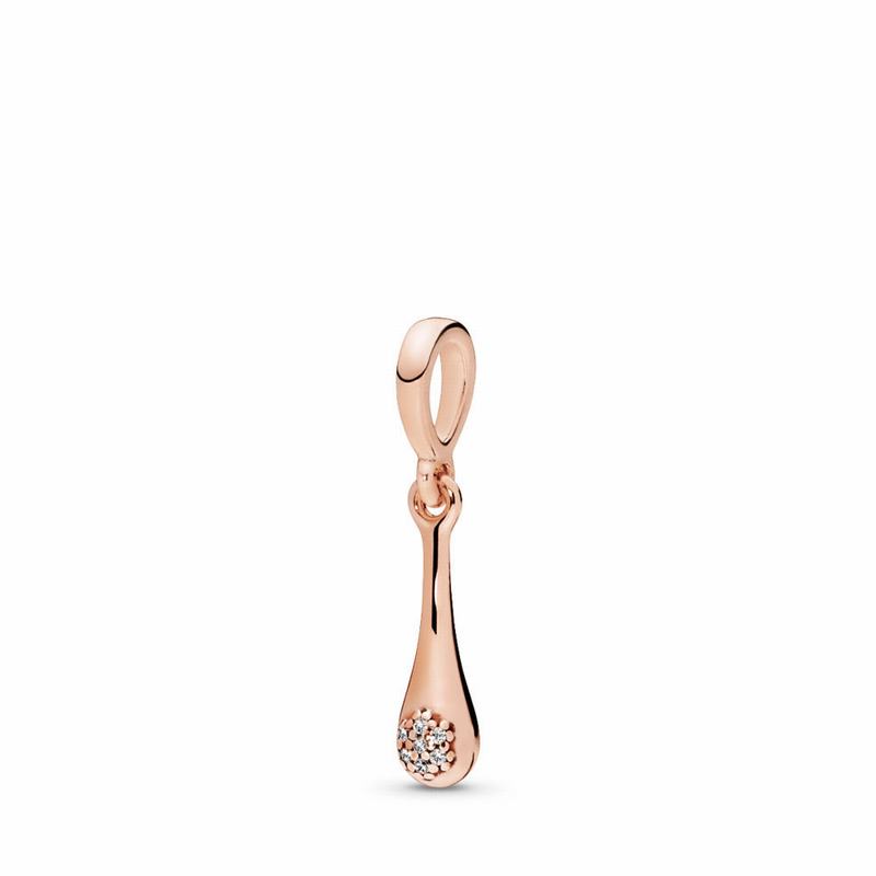 Pandora Rose™ Modern Lovepods™ Pendant - Pandora Rose/Cubic Zirconia - Canada | VF8387MD